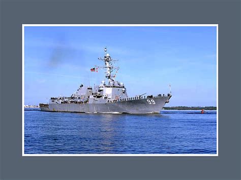 Uss Farragut Ddg 99 Guided Missile Destroyer 16x20 Print Etsy