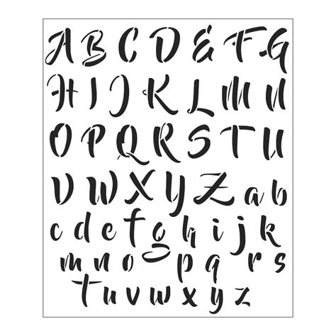 Alfabeto Corsivo Moderno Modern Cursive Alphabet 34 Cm X 40 Cm Tommy Art