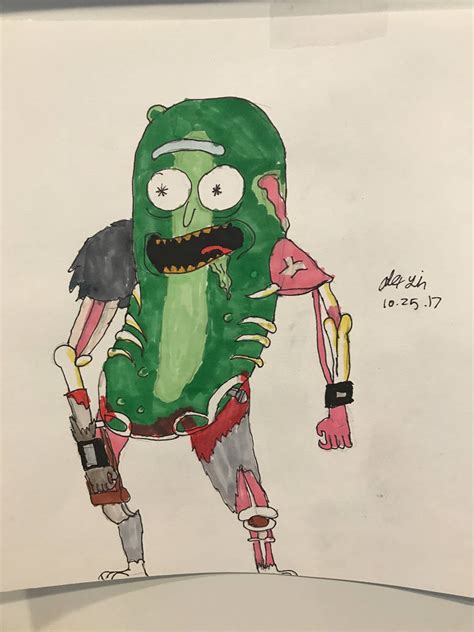 Its Pickle Rick By Alexyindraws On Deviantart