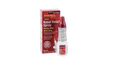 Nasal Relief Spray Pump Mist Anti Drip Severe Congestion Oxymetazoline Hci 12 Hours