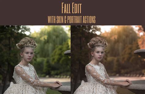 Fall Edit Painterly Photoshop Tutorial With Skin And Portrait Actions