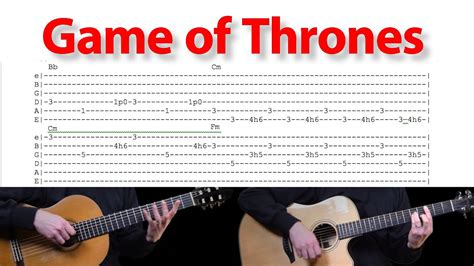 Game Of Thrones Theme Ramin Djawadi Acoustic Classical Fingerstyle Guitar Tabs Cover Music