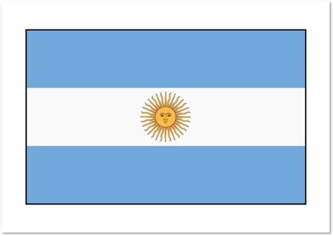 A0 Argentina Flag Wall Poster Print Pp00115612 Uk