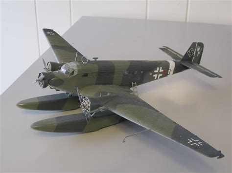 Avião Junkers Ju 52 3m Floatplane Ou Trem De Pouso Airfix Kits