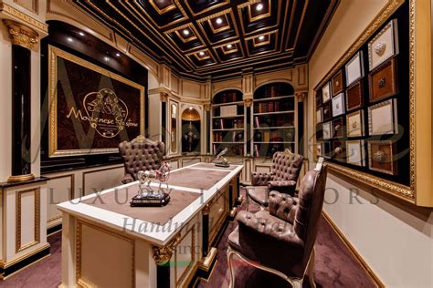 Executive Offices Luxury Classic Interior Design Studio Custom Made