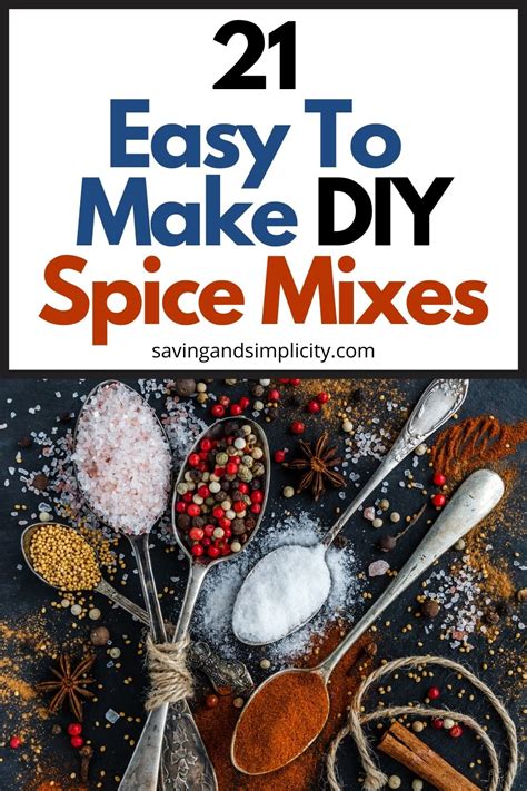 21 Homemade Spice Mixes And Seasoning Blends Saving And Simplicity