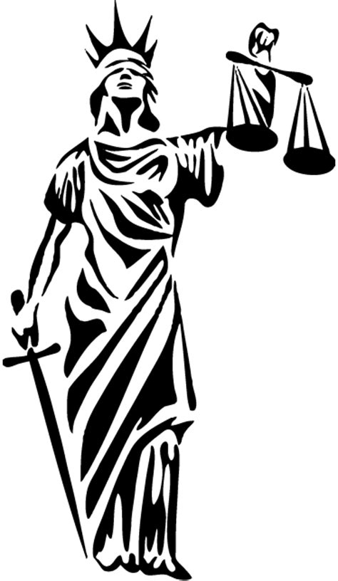 символ наклейки правосудия TenStickers