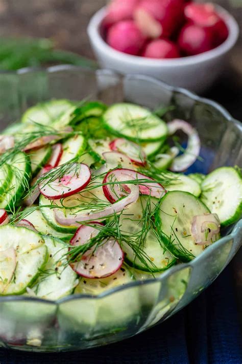 Healthy Cucumber Salad Mediterranean Style The Mediterranean Dish
