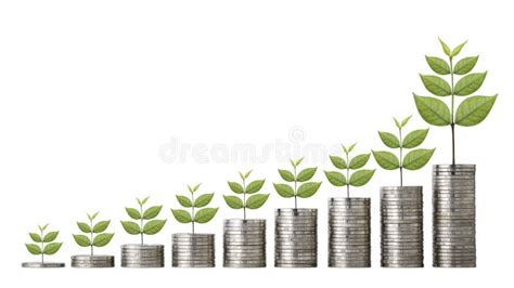 Business Investment And Saving Growth For Advertising Concept Plant