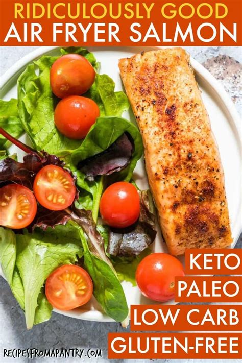 Another healthy avocado dish indeed! This recipe for Air Fryer Salmon gives you delicious juicy ...