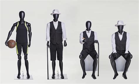 Hm01 G Full Body Male Mannequins Movable Arms Adjustable Joints