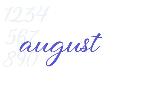 August Font Free Download Now