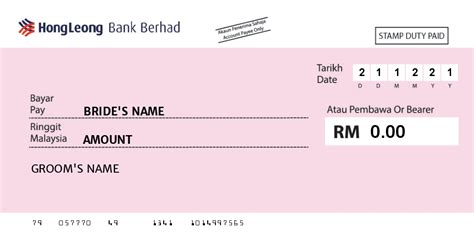 Use of the information on this page is intended for malaysian citizens and malaysian residents only and all contents on this website are governed by malaysian law and is subject to the disclaimer which can be read on the disclaimer page. Browse Design - Wedding Mock Cheque Printing - Weststar ...