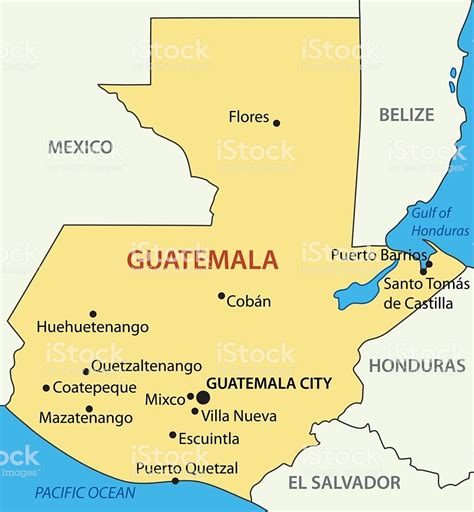 Guatemala Printable Map