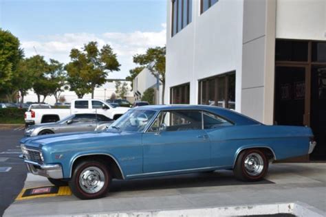 1966 Chevrolet Impala Ss 56172 Miles Marina Blue Manual Classic