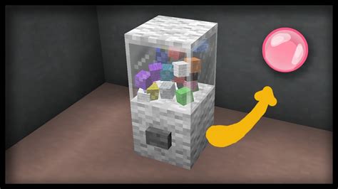 Minecraft How To Make Working Bubble Gum Machines Youtube