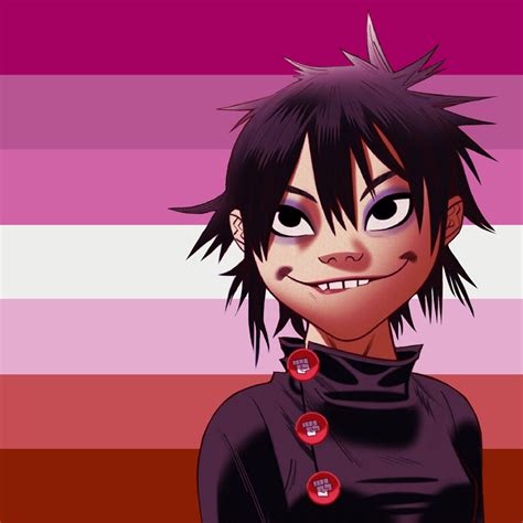Noodle Pride Icons Tumblr Gorillaz Lesbian Flag Gorillaz Art