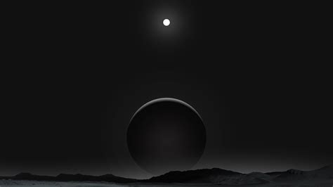 Planet Dark Black Moon 4k Hd Artist 4k Wallpapers Images