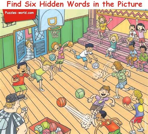 Find Six Hidden Words In The Picture Hidden Words In Pictures Hidden