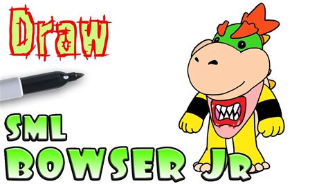 All mario characters coloring pages. How to Draw Bowser Jr | Super Mario Logan SML - YouTube