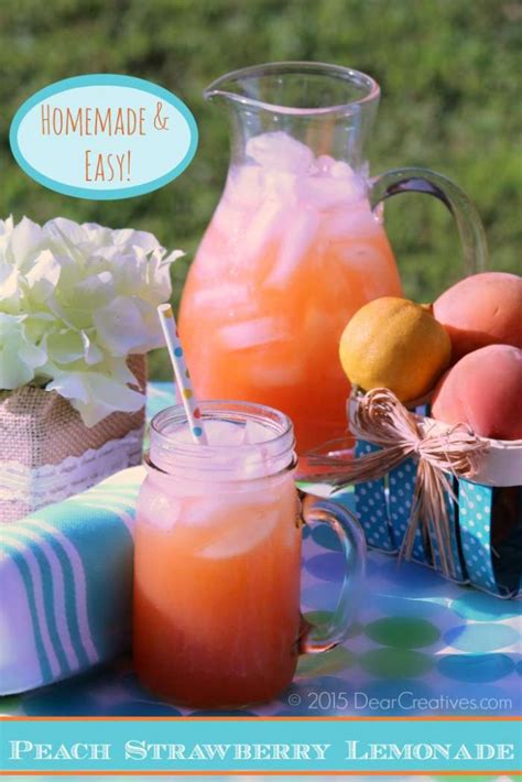 Peach Strawberry Lemonade Drink Recipe