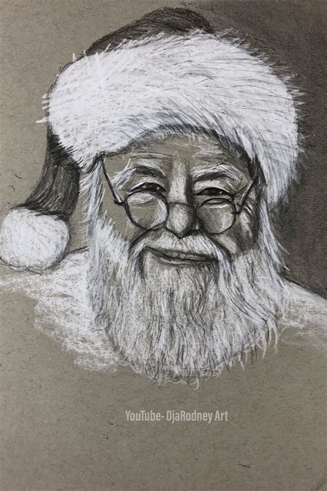 How To Draw Santa Step By Step Video Youtube How To Draw Santa