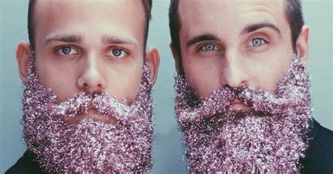 Beard Art Instagram The Gay Beards Decorate Facial Hair With Glitter