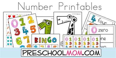You'll find printable charts, games, minibooks, activities, crafts and more. Number Preschool Printables