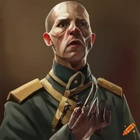 Concept Art Of A Concerned Dishonored Guard On Craiyon