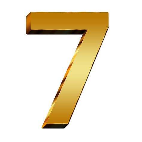 7 Number Png Image With Transparent Background Png Arts