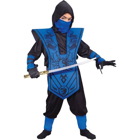 Fun World Complete Ninja Child Halloween Costume Blue