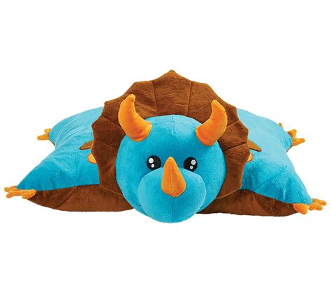 Pillow Pets Signature Jumboz Blue Dinosaur Oversized Plush Toy