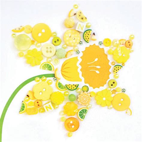 Personalised Button Daffodil T By Sweet Dimple Button Art Button