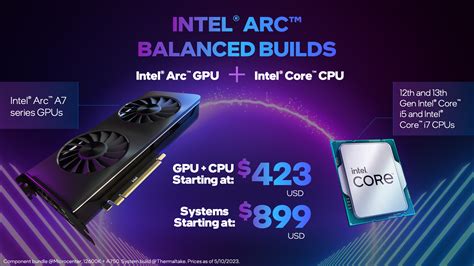 Intel Announces Arc Gpu And Core Cpu Bundles For Balanced Builds
