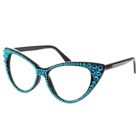 Turquoise Crystal Cat Eye Glasses From Talullah Tu Uk Fashion Eye Glasses Cat Eye Glasses