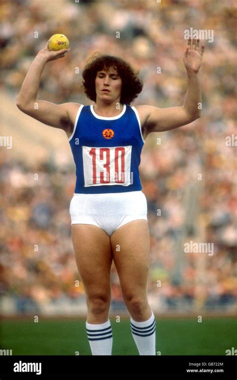 Kugelstoß Leichtathletik Moskau Olympische Spiele Frauen Stockfoto