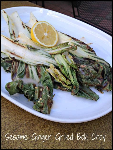 Conscious Cleanse Sesame Ginger Grilled Bok Choy