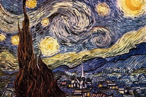 The Starry Night Painting By Vincent Van Gogh Starry Night Van Gogh