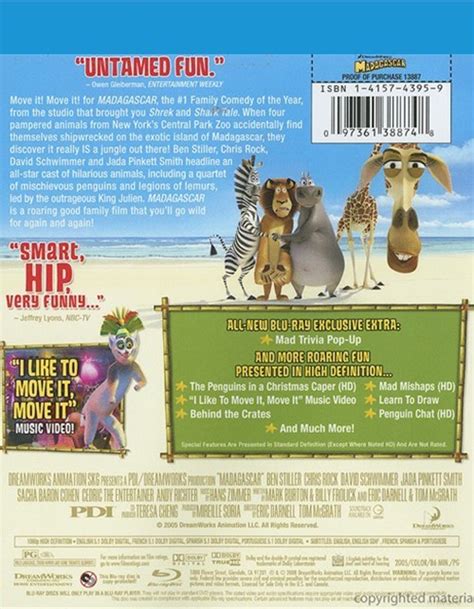 Madagascar Blu Ray 2005 Dvd Empire