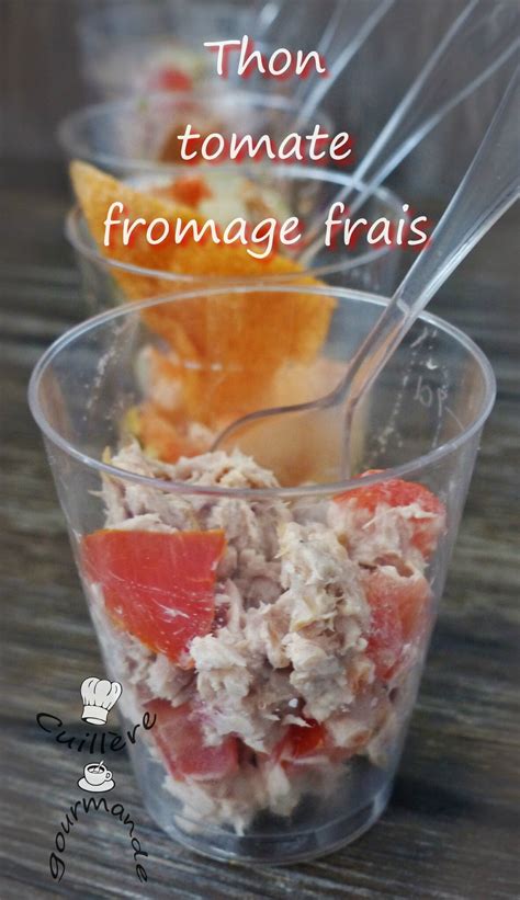 Verrine au thon tomate et fromage frais