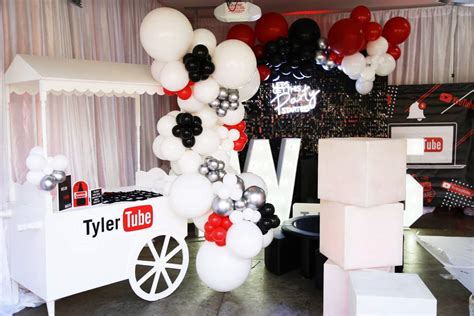 Youtube Birthday Party Ideas Photo 21 Of 38 Catch My Party
