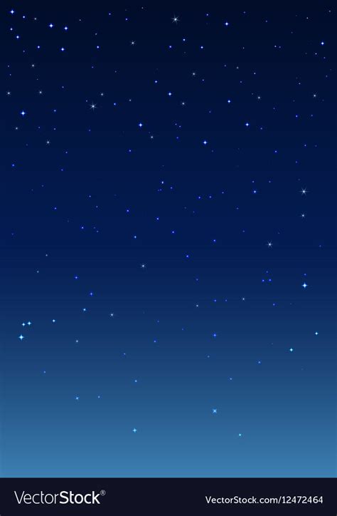 Night Starry Sky Vertical Background Royalty Free Vector