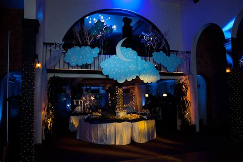 You'll find banners, flags, paper chains, confetti, party hats, decorative tablecloths and more, all at every day low. "Night under the stars" | Star theme party, Prom themes ...