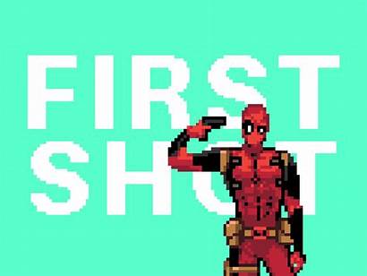Shot Dribbble Pixel Marvel Deadpool