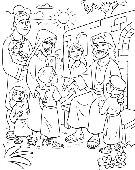 If you don't already have the bible app for kids, download it free from itunes, google play, or amazon, and interact with the complete set of bible stories on the go! Christ Meeting the Children