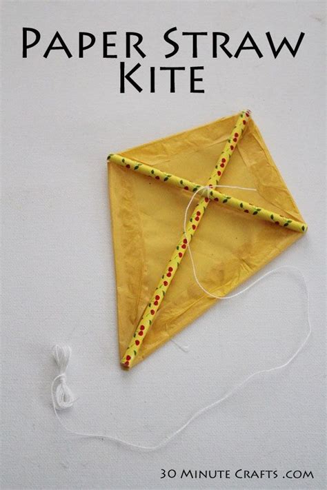 Paper Straw Kite Simple To Make This Fun Kite Decor Is Perfect For A