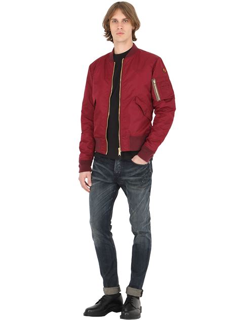 Made in america for working americans. Lyst - American College Usa Schott Nylon Bomber Jacket in ...