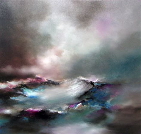 Alison Johnson Jet Stream Original Abstract Seascape Painting