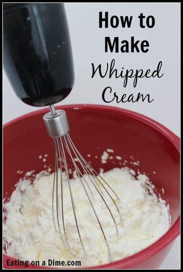 It only takes a few minutes to make this delicious recipe. how to make whipped cream