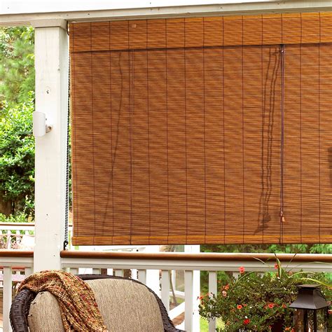 Bay Isle Home Outdoor Bamboo Roll Up Blind And Reviews Wayfair